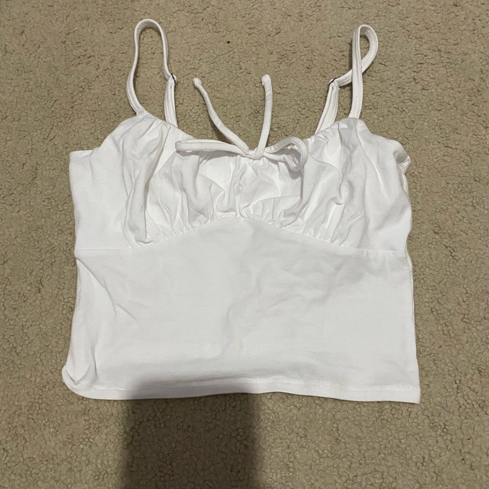 White hollister tank top